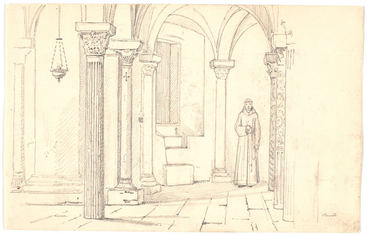 Cathedral Crypt, Otranto av Martinus Rørbye