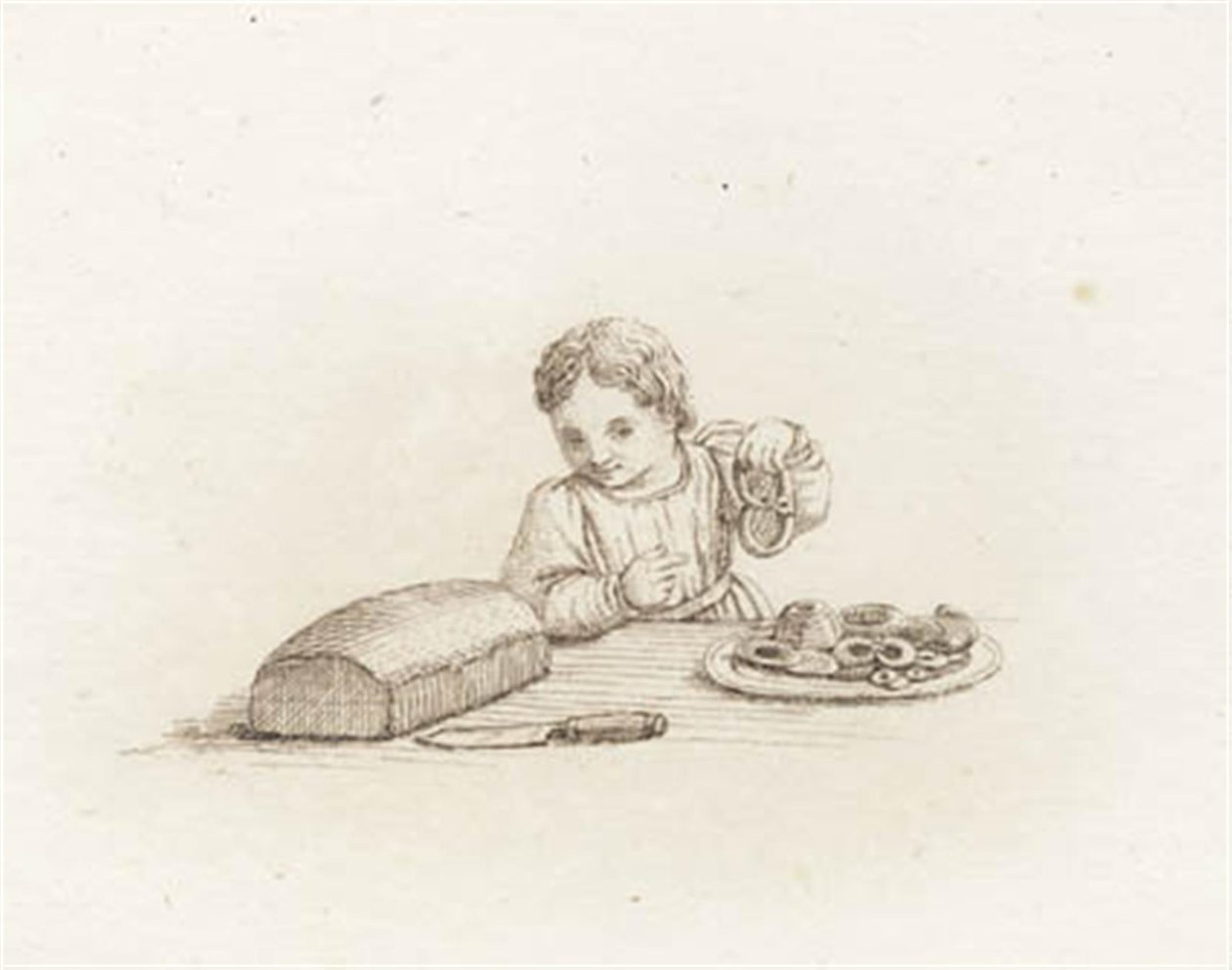 Illustration till "Halvhundra fabler för barn" av Hey av Martinus Rørbye