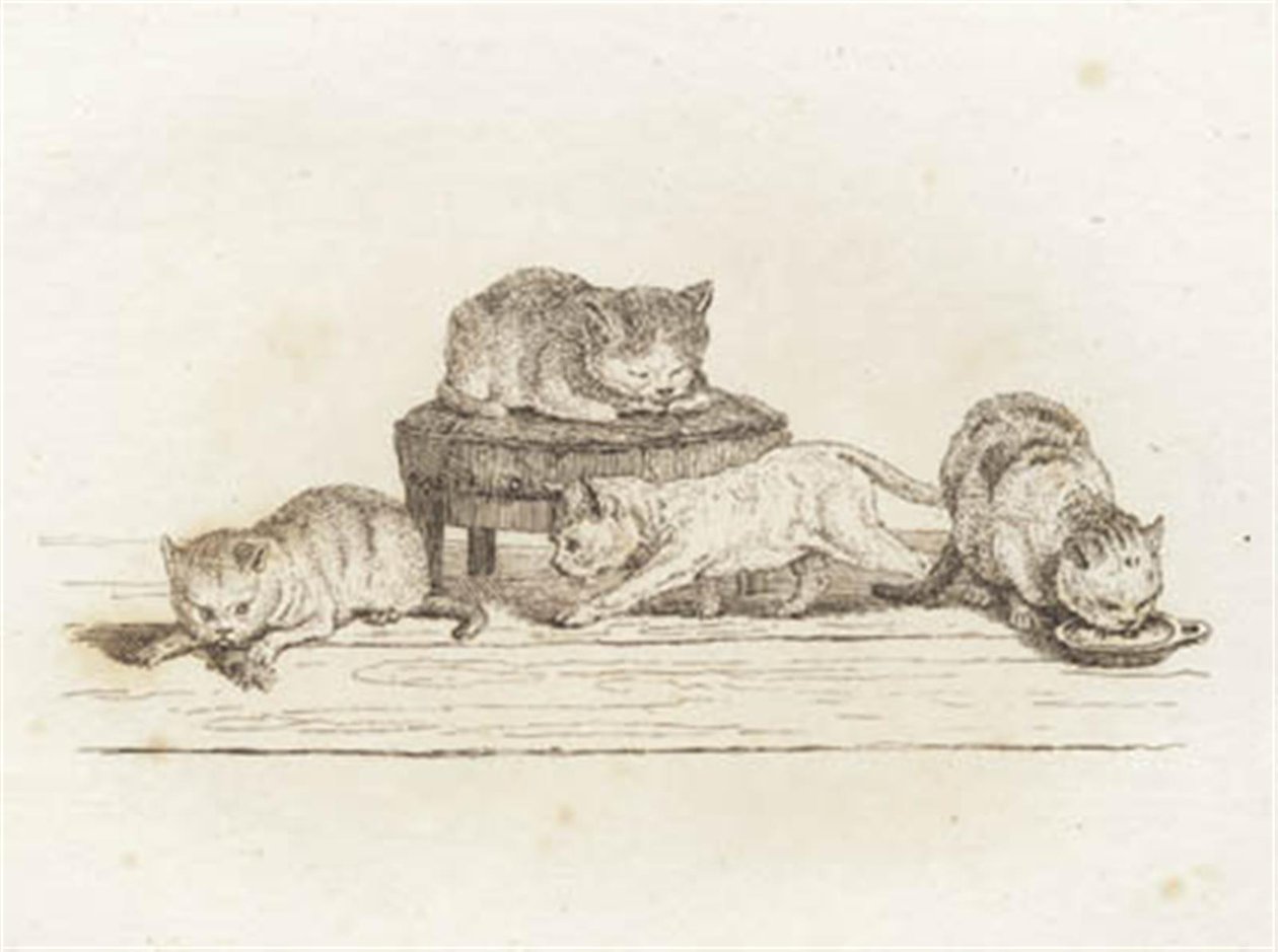 Illustration till "Halvhundra fabler för barn" av Hey av Martinus Rørbye