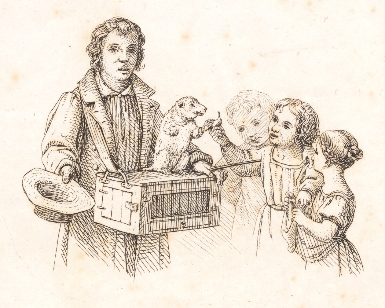 Illustration till "Halvhundra fabler för barn" av Hey av Martinus Rørbye
