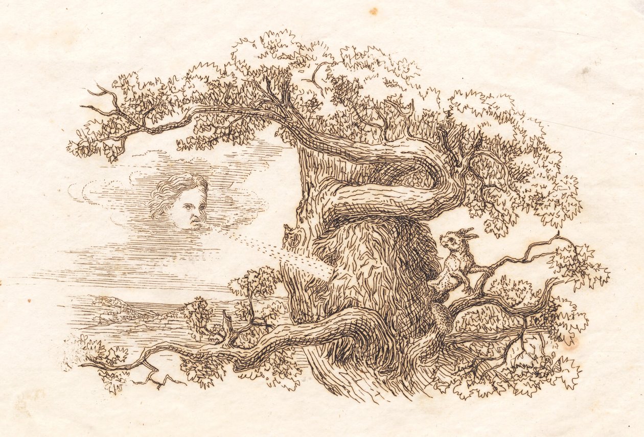 Illustration till "Halvhundra fabler för barn" av Hey av Martinus Rørbye