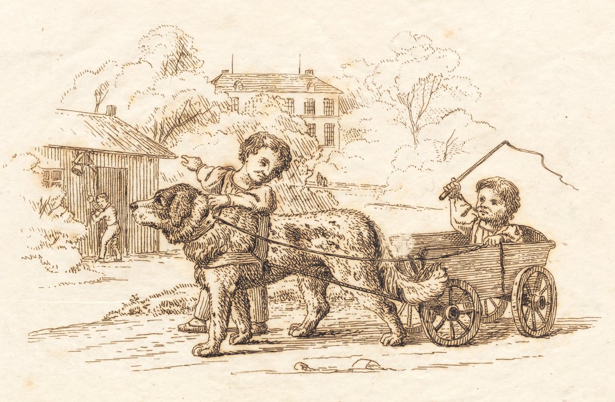 Illustration till "Halvhundra fabler för barn" av Hey av Martinus Rørbye