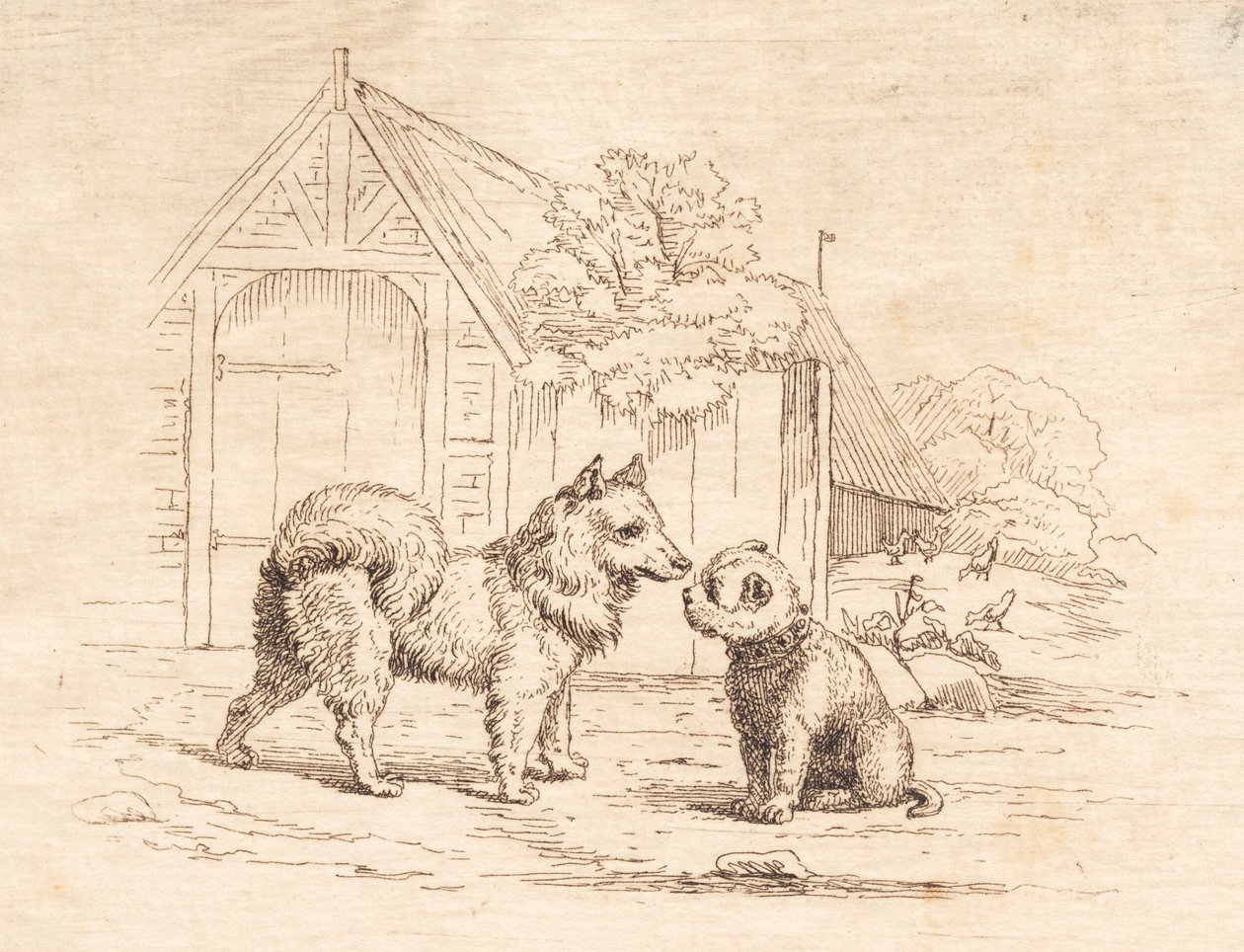 Illustration till "Halvhundra fabler för barn" av Hey av Martinus Rørbye
