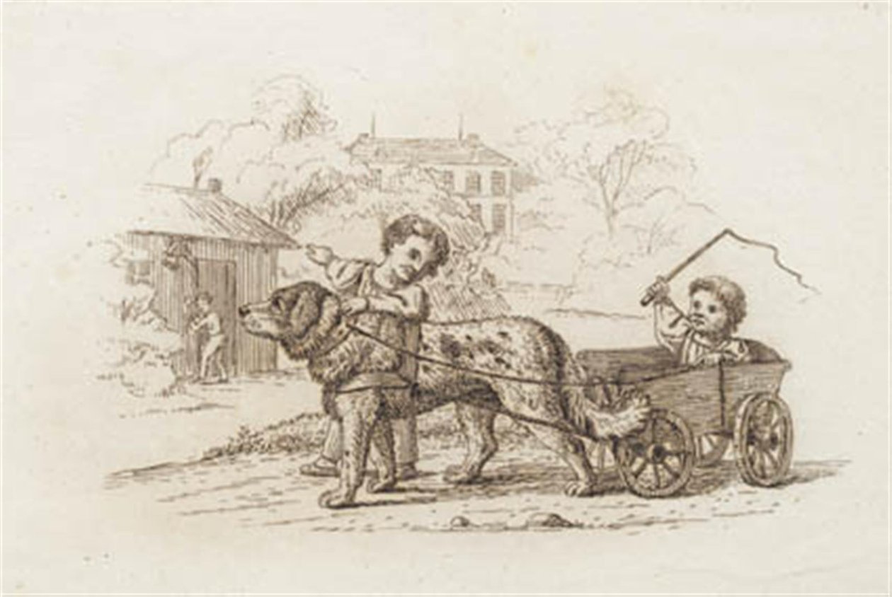 Illustration till "Halvhundra fabler för barn" av Hey av Martinus Rørbye