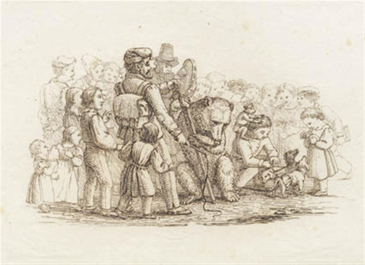 Illustration till "Halvhundra fabler för barn" av Hey av Martinus Rørbye