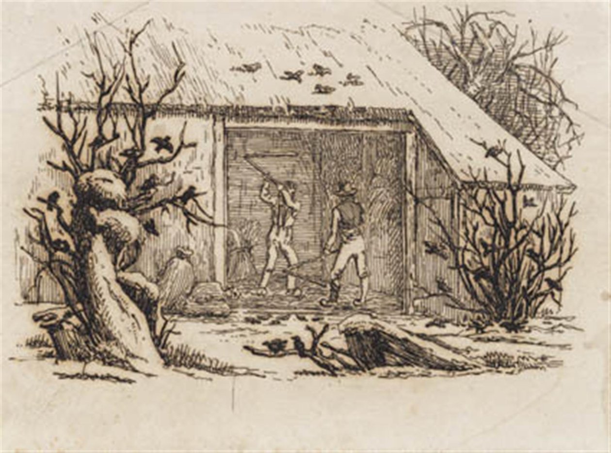 Illustration till "Halvhundra fabler för barn" av Hey av Martinus Rørbye