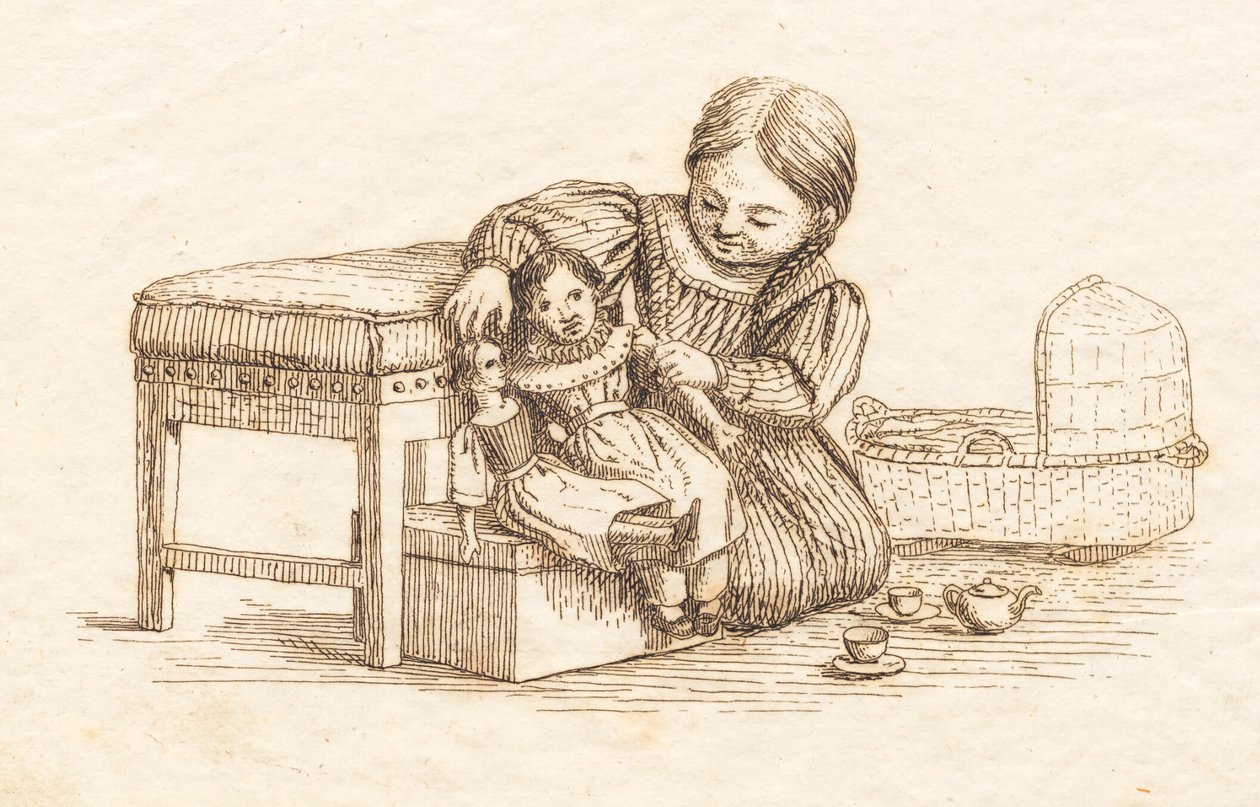 Illustration till "Halvhundra fabler för barn" av Hey av Martinus Rørbye