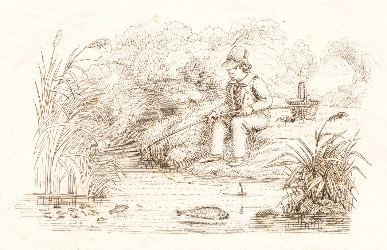 Illustration till "Halvhundra fabler för barn" av Hey av Martinus Rørbye