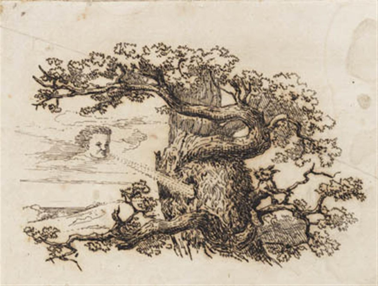 Illustration till "Halvhundra fabler för barn" av Hey av Martinus Rørbye