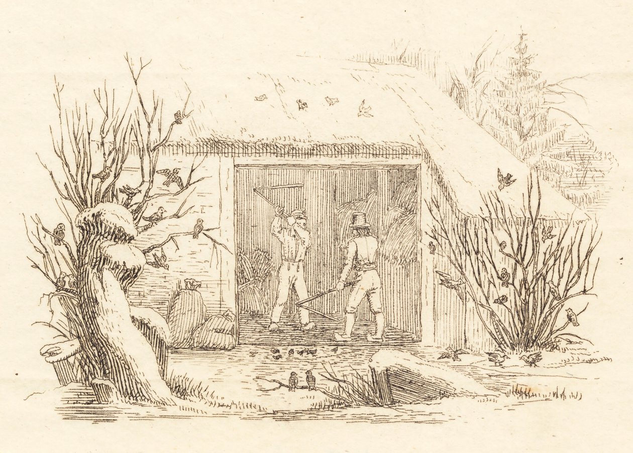 Illustration till "Halvhundra fabler för barn" av Hey av Martinus Rørbye