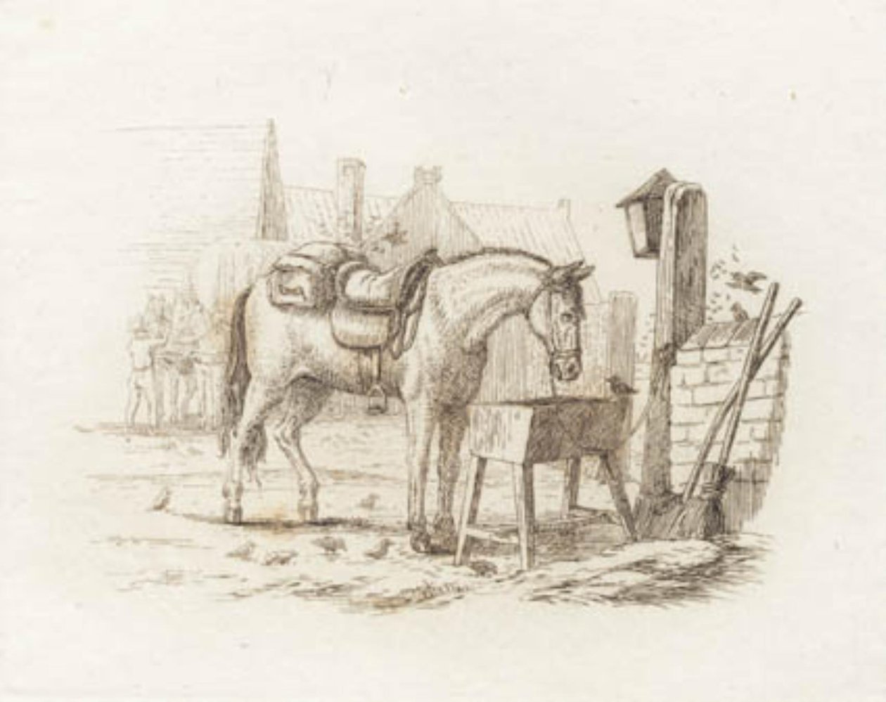 Illustration till "Halvhundra fabler för barn" av Hey av Martinus Rørbye