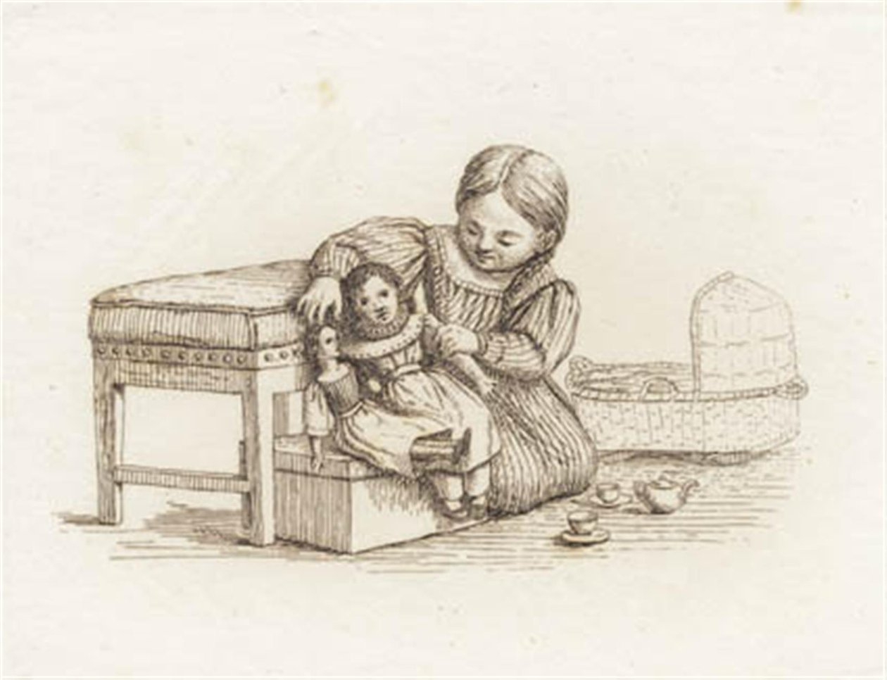 Illustration till "Halvhundra fabler för barn" av Hey av Martinus Rørbye