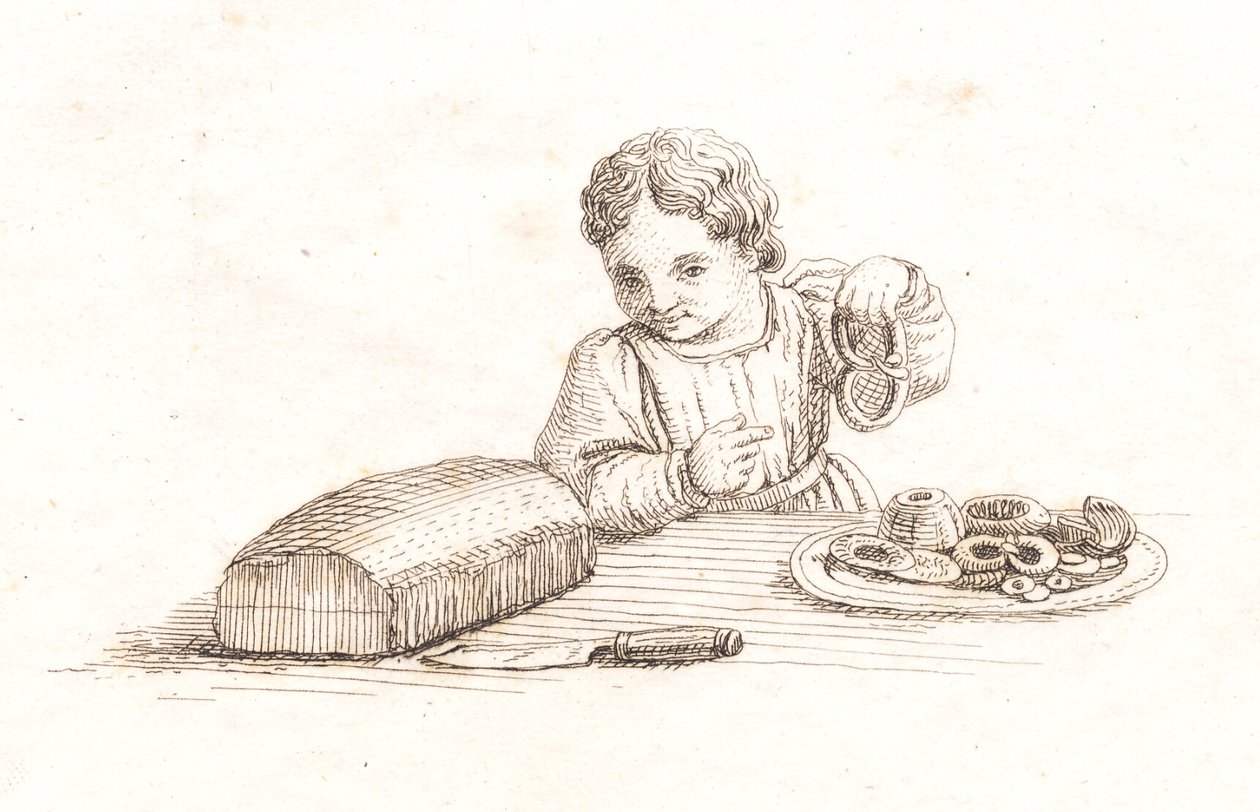 Illustration till "Halvhundra fabler för barn" av Hey av Martinus Rørbye