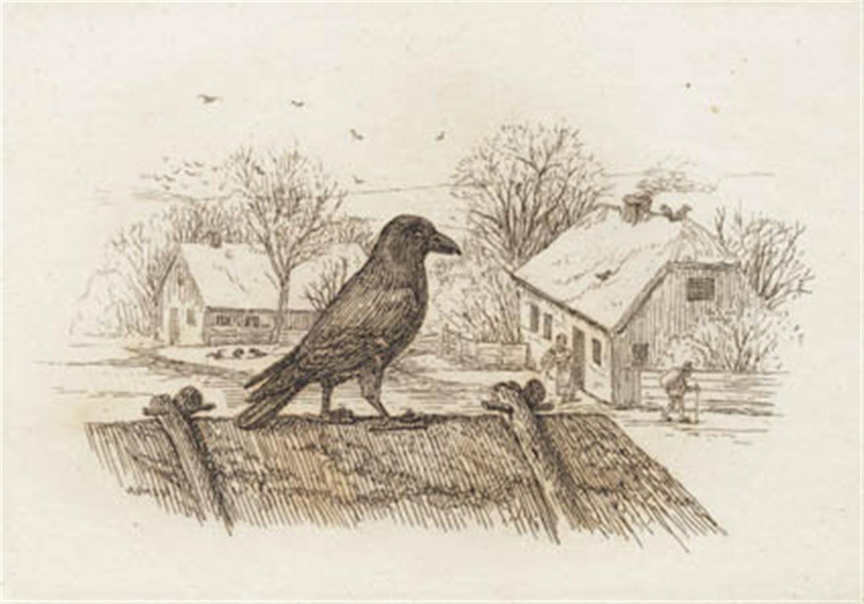 Illustration till "Halvhundra fabler för barn" av Hey av Martinus Rørbye