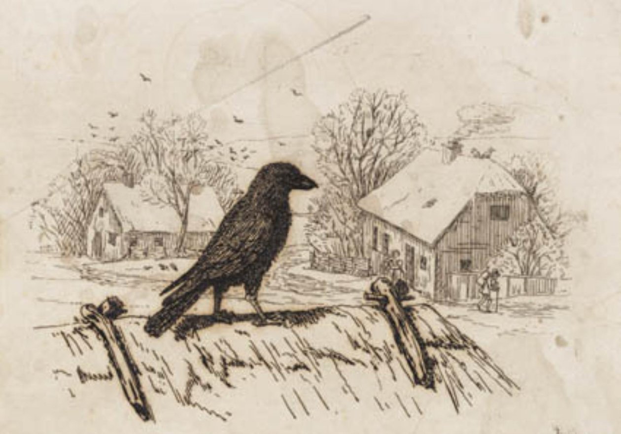 Illustration till "Halvhundra fabler för barn" av Hey av Martinus Rørbye
