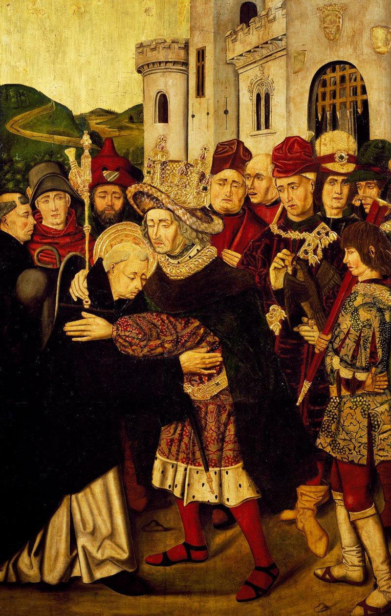 Kung Ferdinand i av Castile som tar emot Silo av silon av Martín Bernat