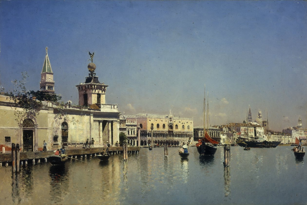 Utsikt över Venedig av Martín Rico y Ortega