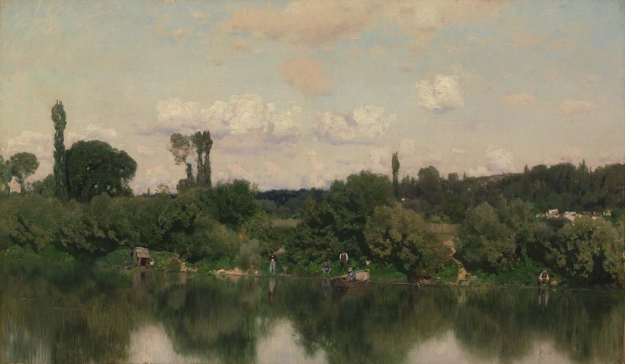 På Seine. av Martín Rico y Ortega