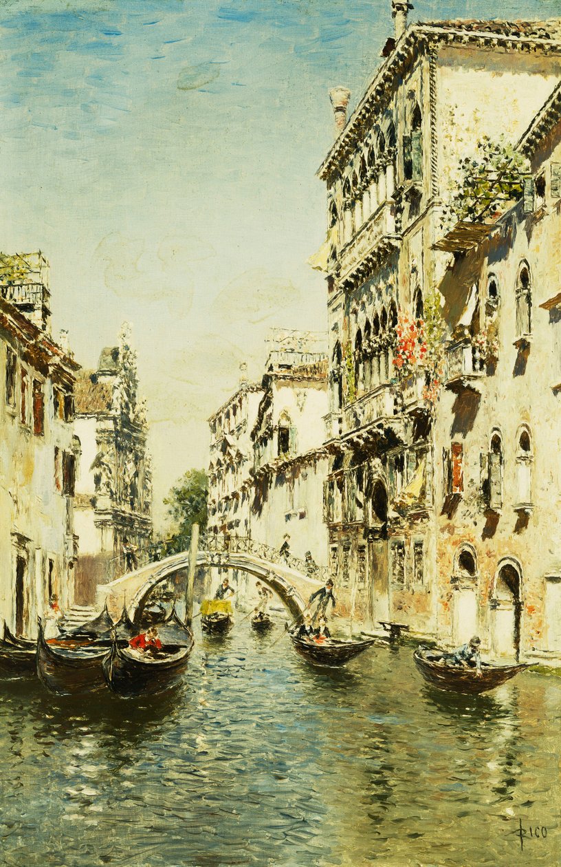 Santa Marina River av Martín Rico y Ortega