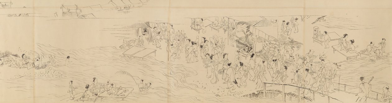 Nöjen i Kyoto under de fyra årstiderna, sent 1700-tal. av Maruyama Okyo