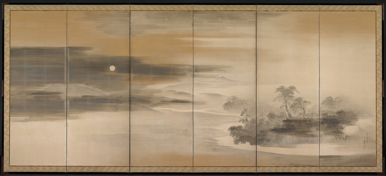 Sommarnatt, vinterdag, 1784. av Maruyama Okyo