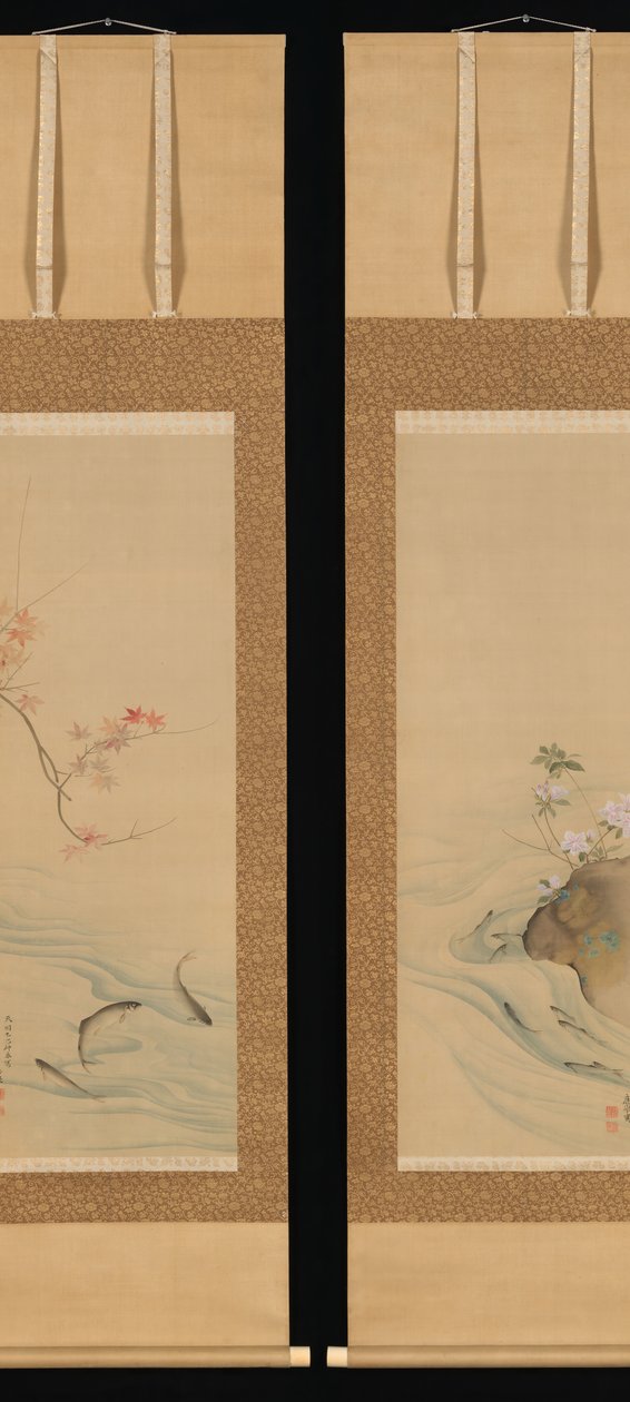 Sötfisk sommar och höst, 1785. av Maruyama Okyo