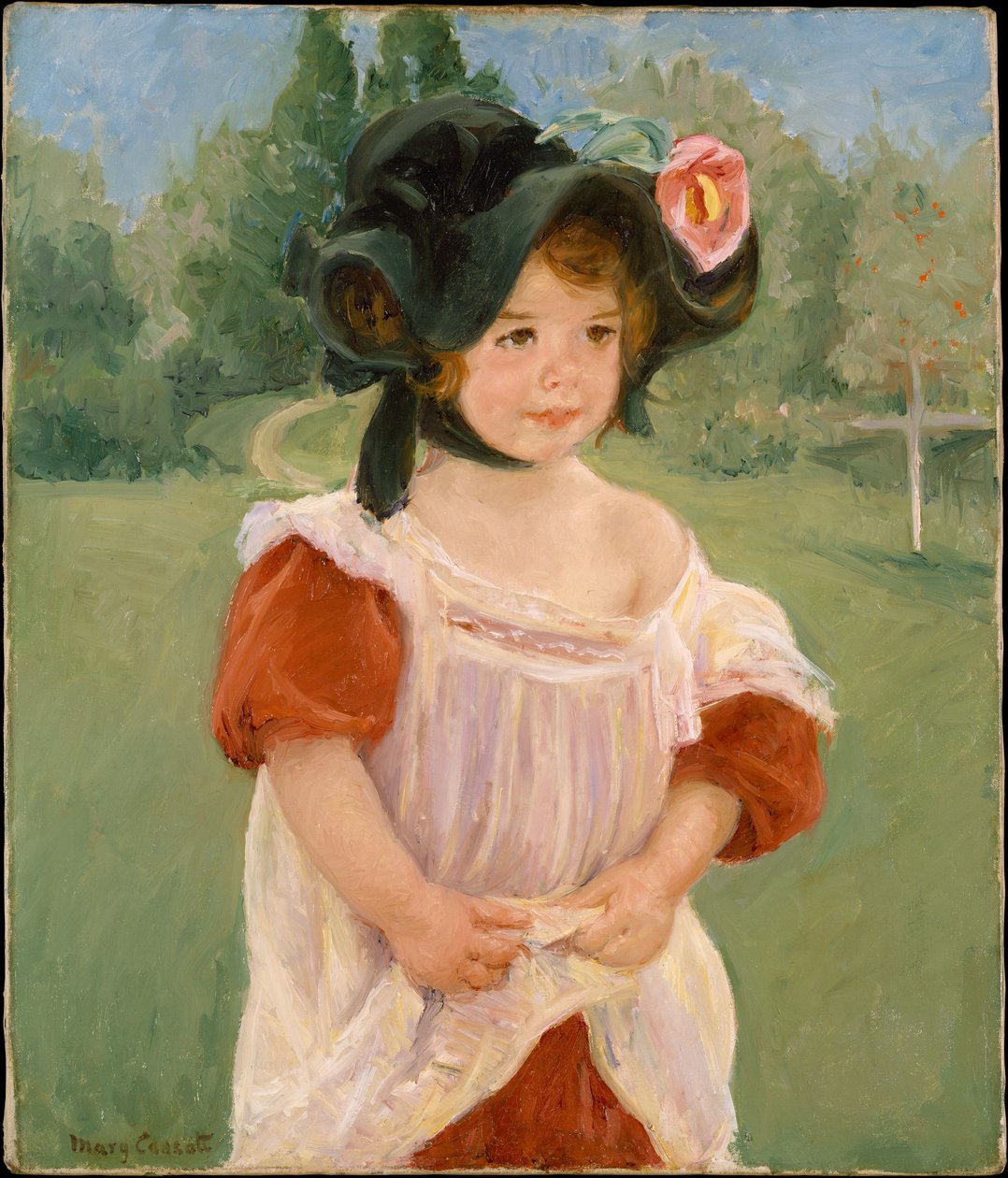 Barndom i en trädgård av Mary Cassatt