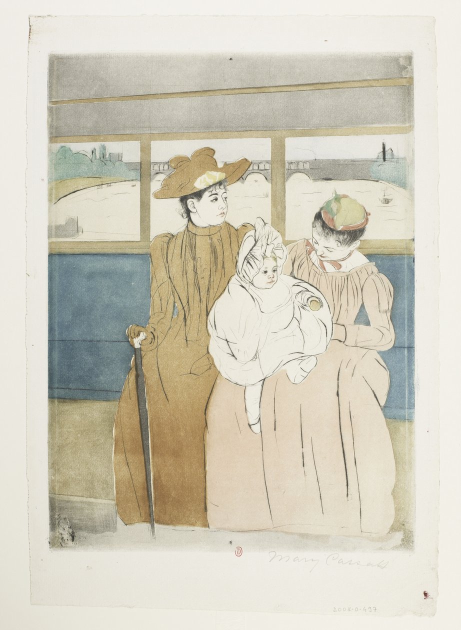 Med spårvagn av Mary Cassatt