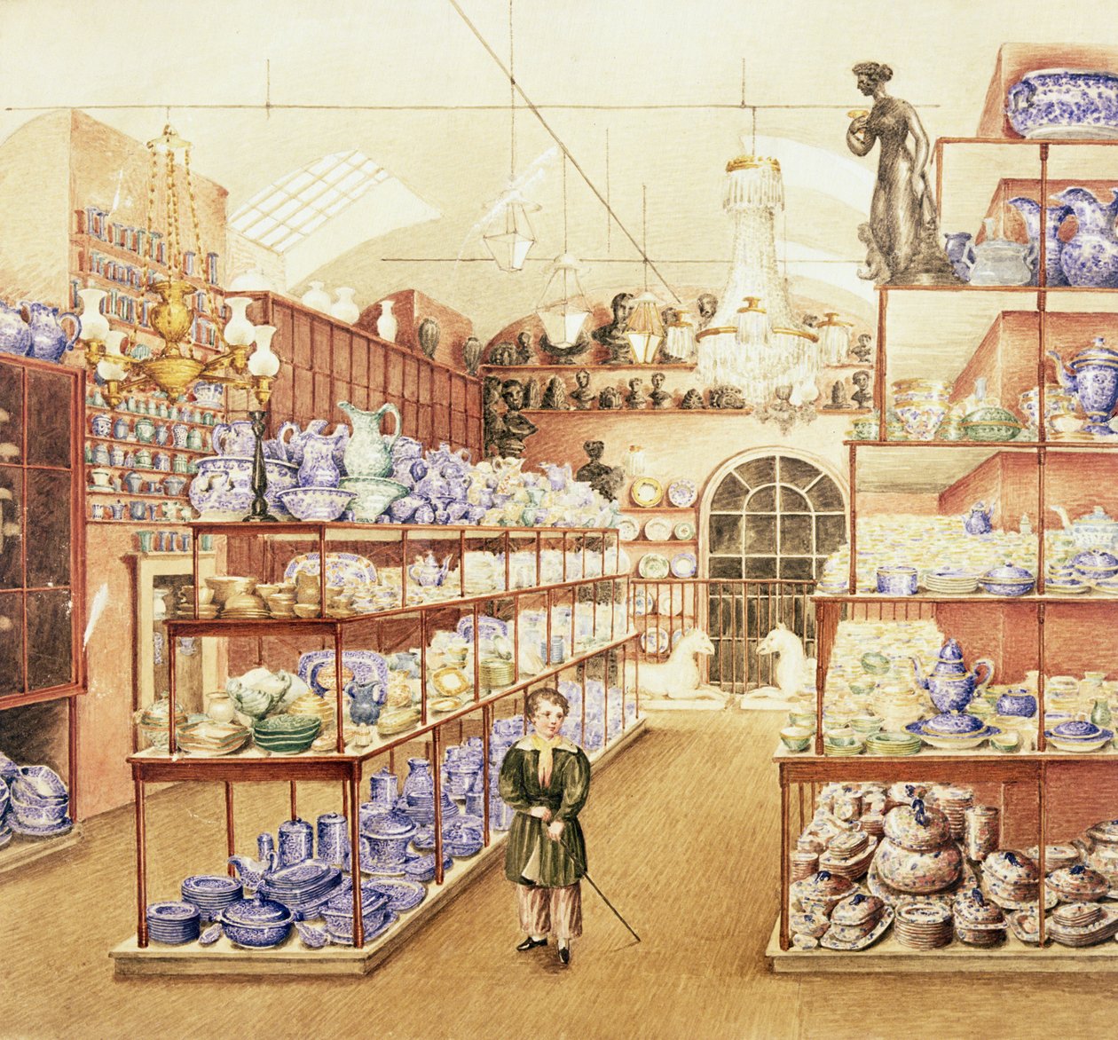 Interiören i en Kinabutik, c.1836 av Mary Ellen Best