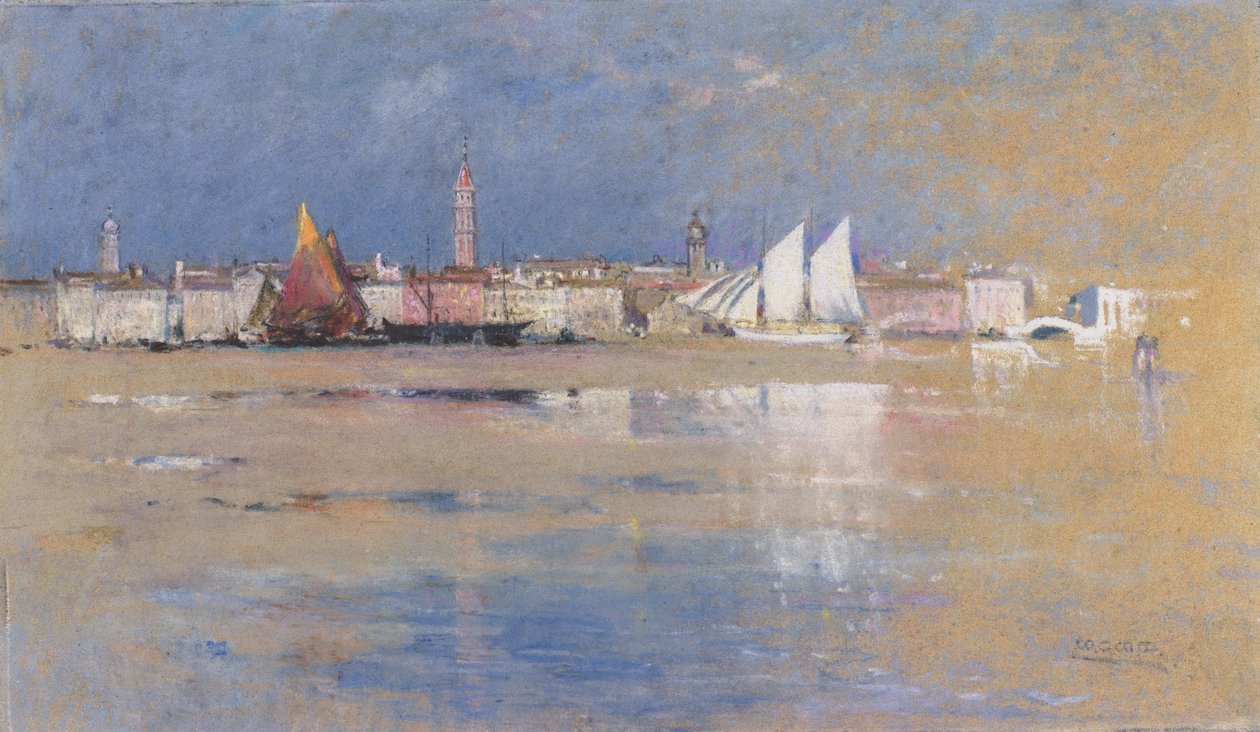 Venedig, 1910 (pastell på papper) av Mary Georgina Wade Wilson