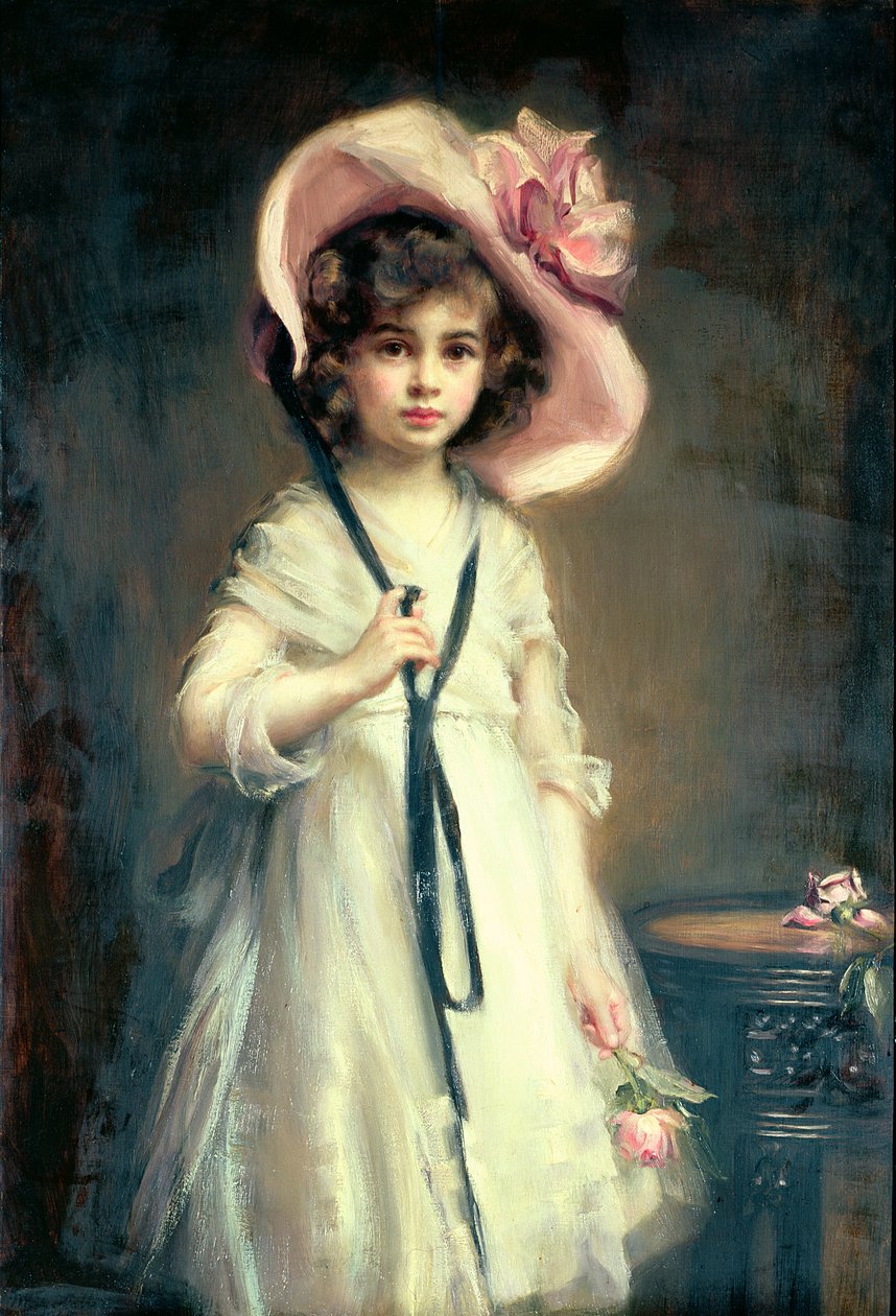 Porträtt av Nancy, Arthur Tooths dotter av Mary Lemon Waller