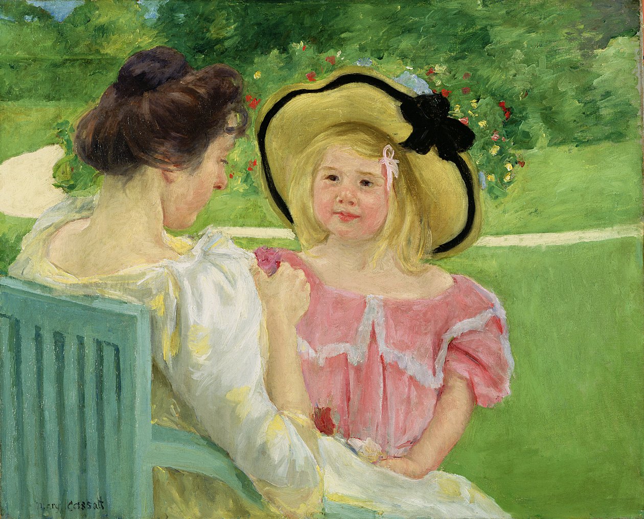 I trädgården, 190304 av Mary Cassatt