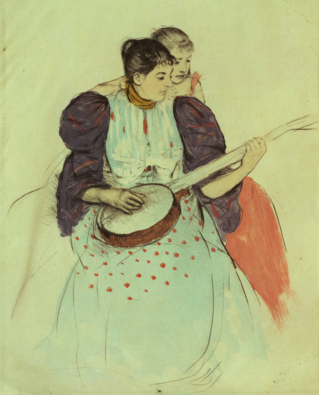 Mamma och barn av Mary Cassatt