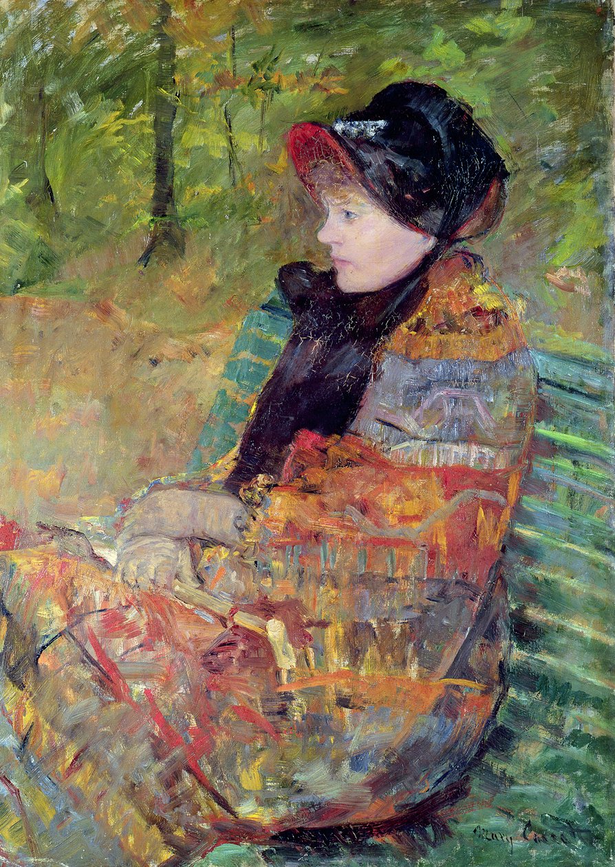 Porträtt av Mlle C. Lydia Cassatt, 1880 av Mary Cassatt