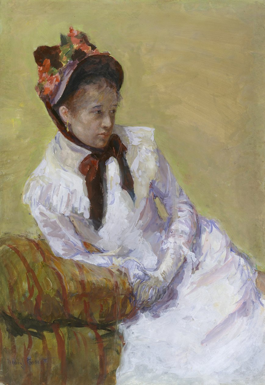 Porträtt av konstnären, 1878 av Mary Cassatt