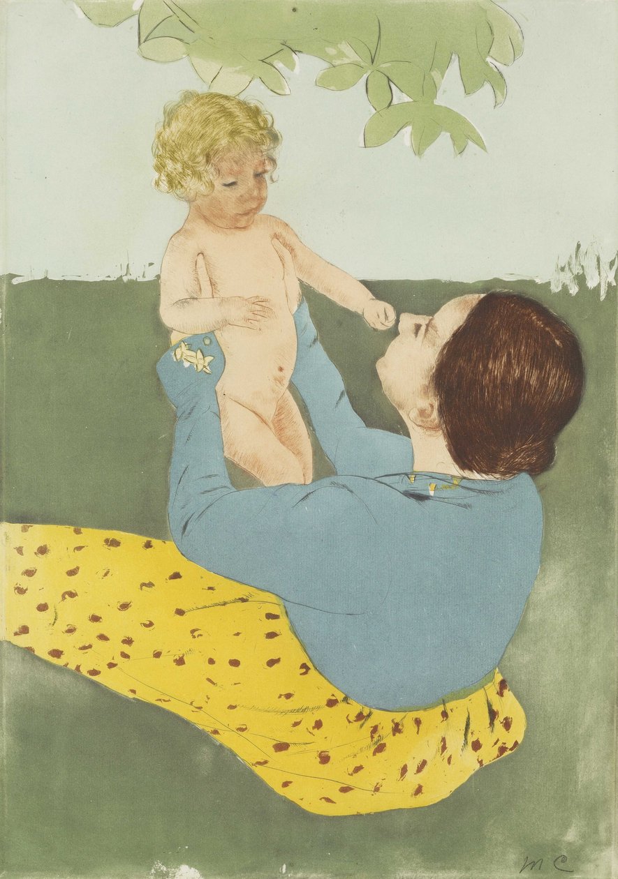 Under the Horse-Chestnut Tree av Mary Cassatt
