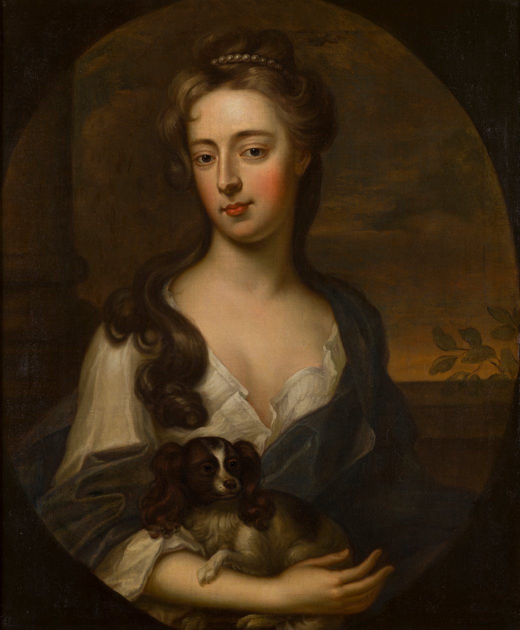Porträtt av Ursula Matthews, Lady Bridgeman (1673-1719), ca 1693-99 (olja på duk) av Mary (attr. to) Beale