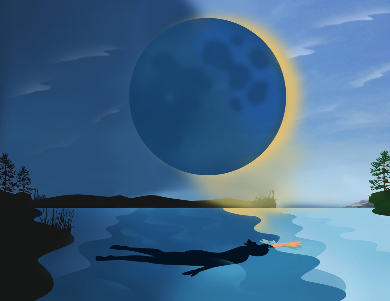 Eclipse, 2017 (digital) av Mary Ann Smith