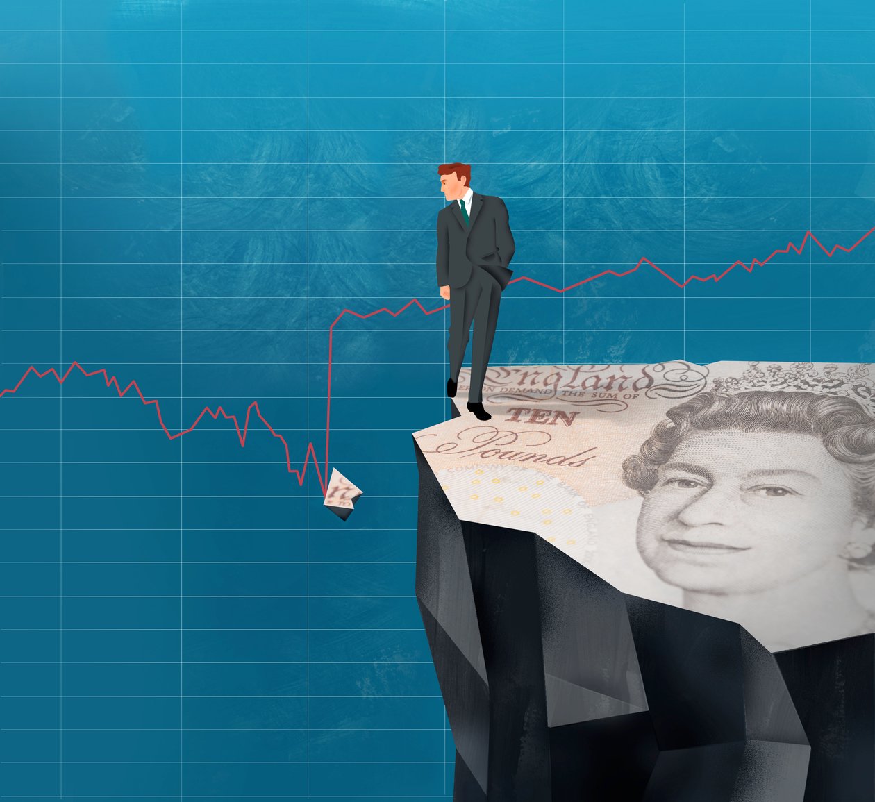 Finanspolitiskt stup, 2010 (digital) av Mary Ann Smith