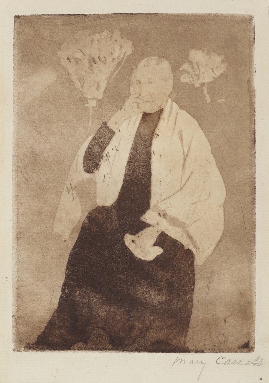 Ett porträtt av konstnärens mor av Mary Cassatt