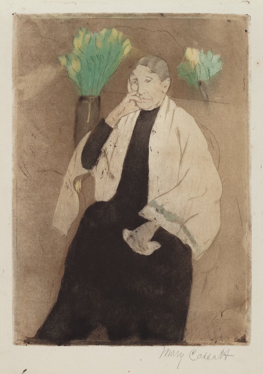 Ett porträtt av konstnärens mor av Mary Cassatt