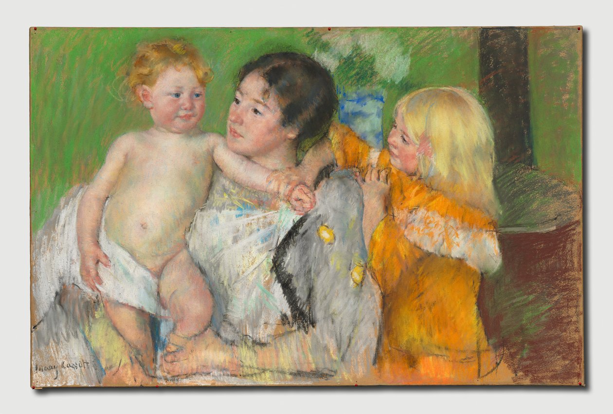 Efter badet av Mary Cassatt