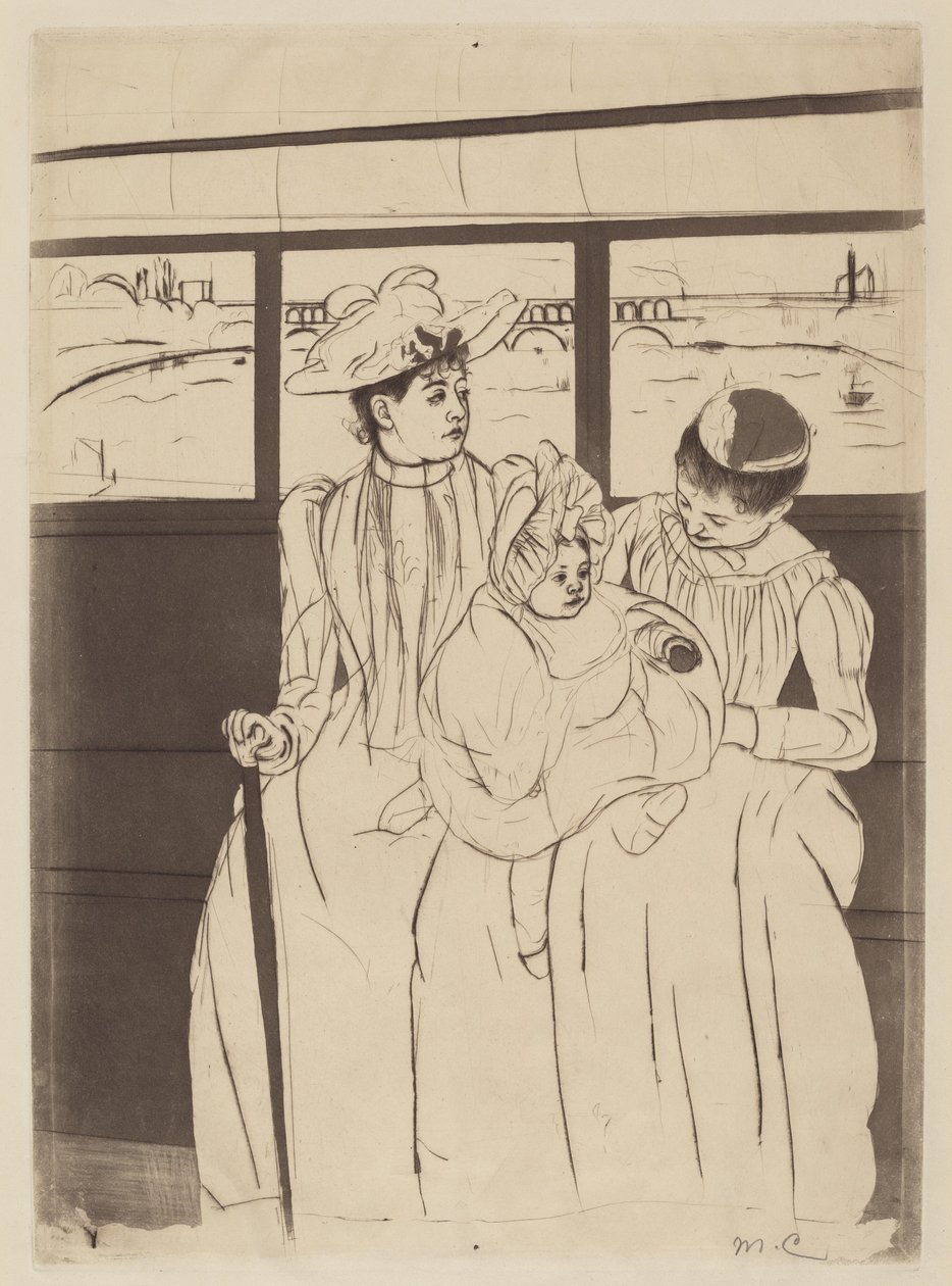 I Omnibus av Mary Cassatt