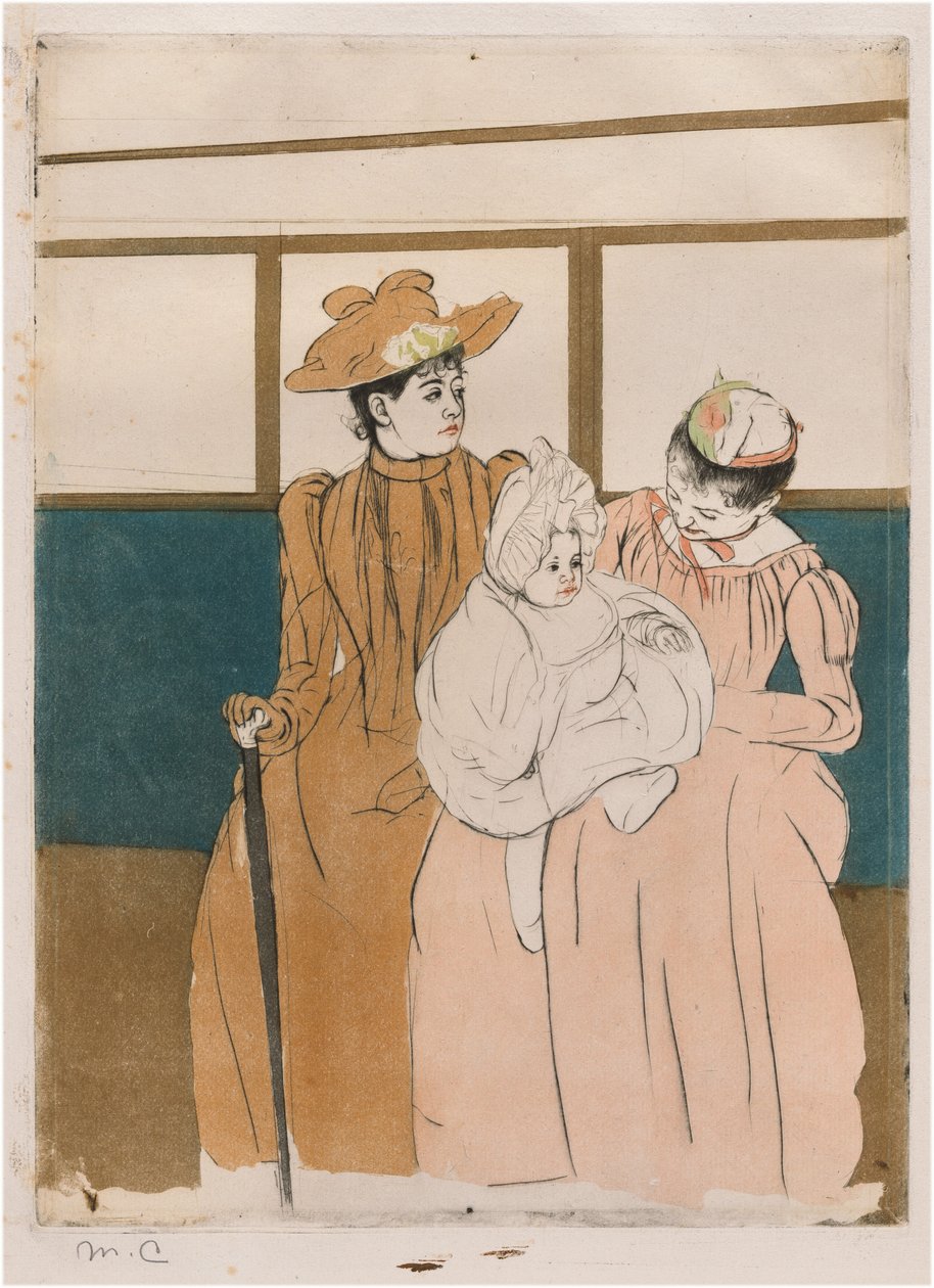 I omnibusen av Mary Cassatt