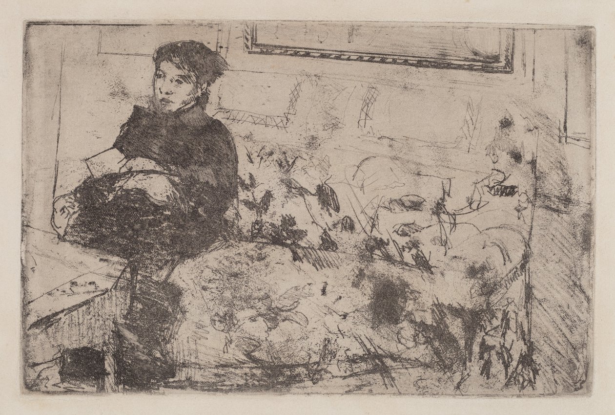 Interiör: På soffan, ca. 1883. av Mary Cassatt