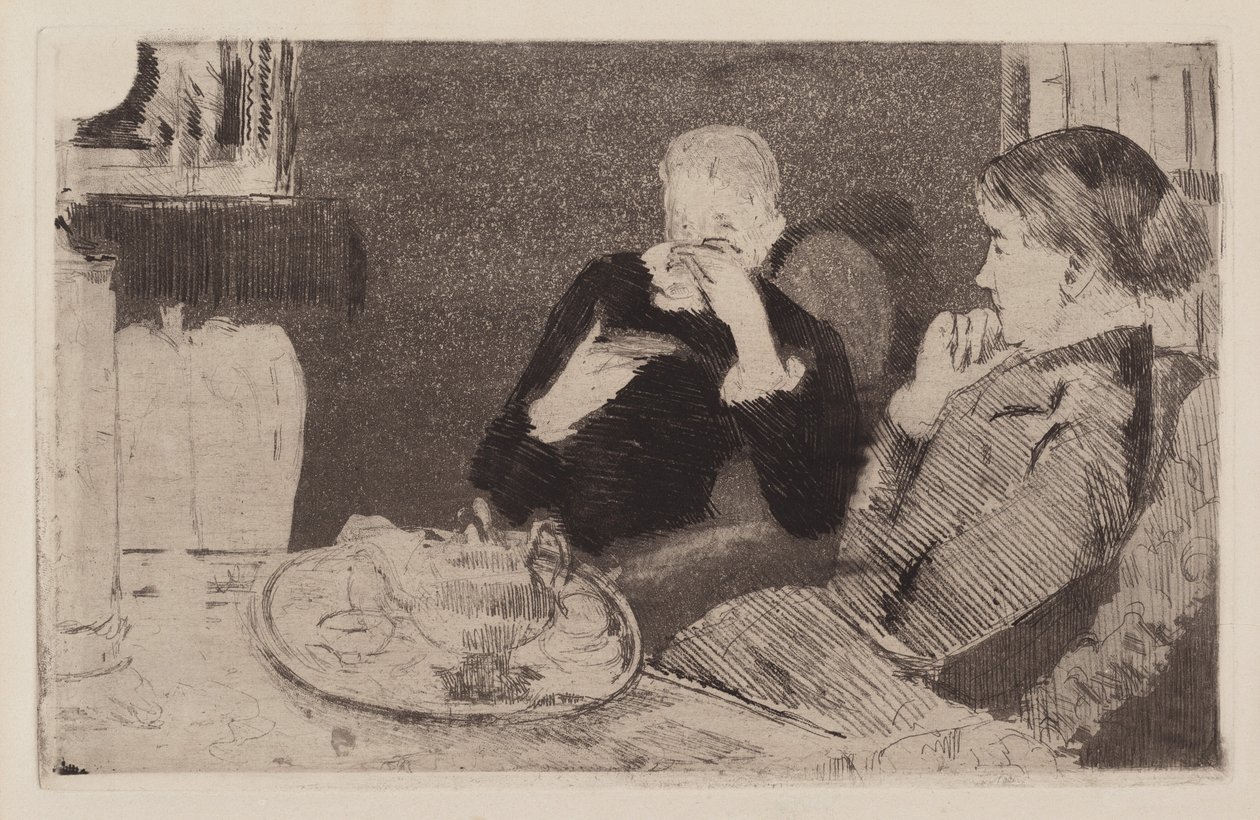 Lydia och hennes mamma på Tea av Mary Cassatt