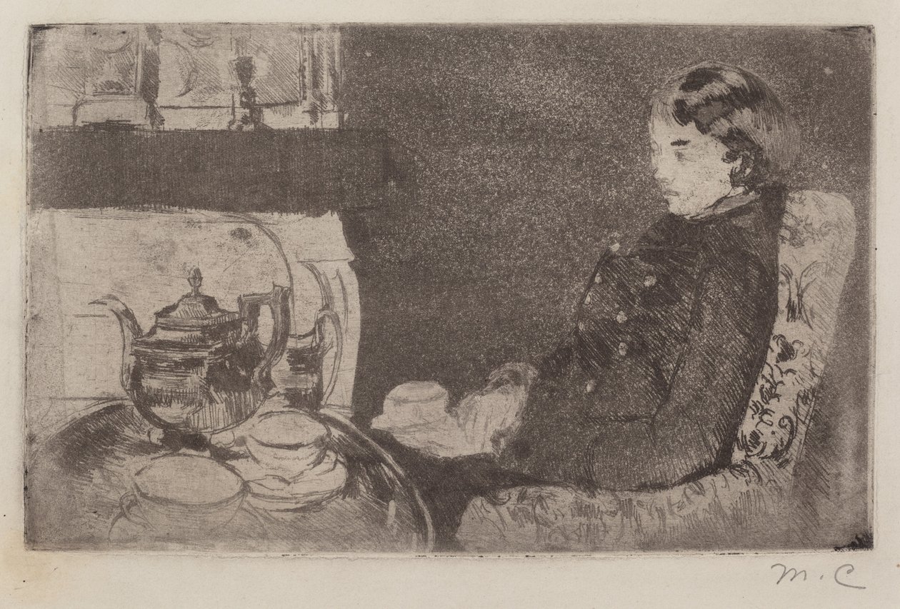 Lydia på Afternoon Tea, 1882. av Mary Cassatt