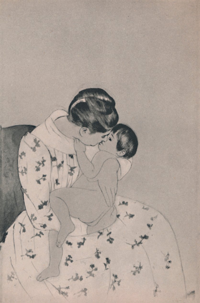 Mor och barn, ca 1890-talet, 1946 av Mary Cassatt