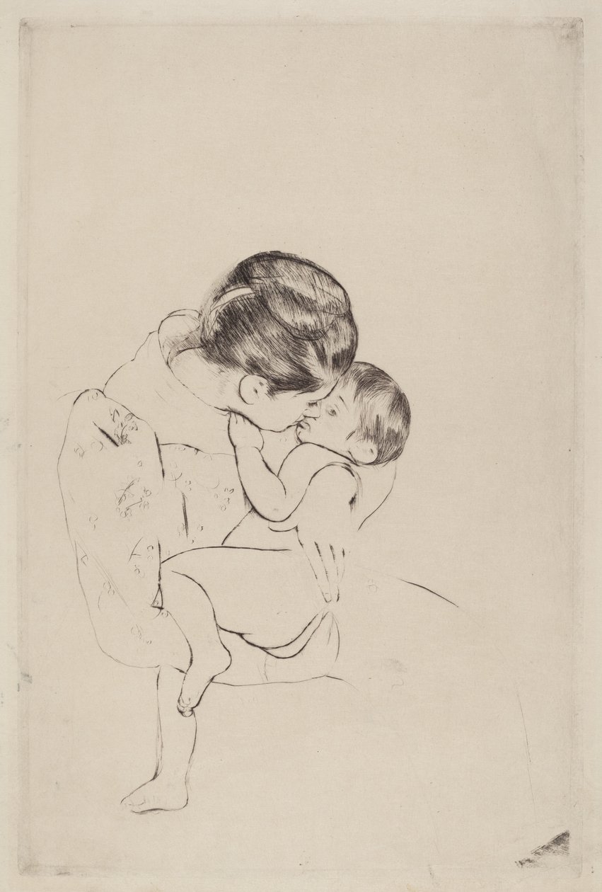 Mammas kyss av Mary Cassatt