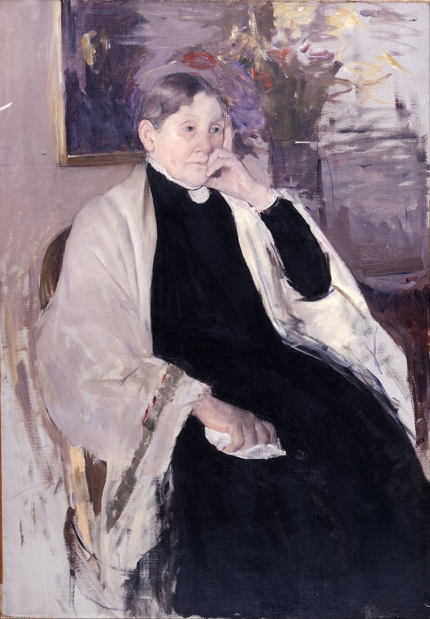 Fru Robert S. Cassatt, konstnärens mor av Mary Cassatt